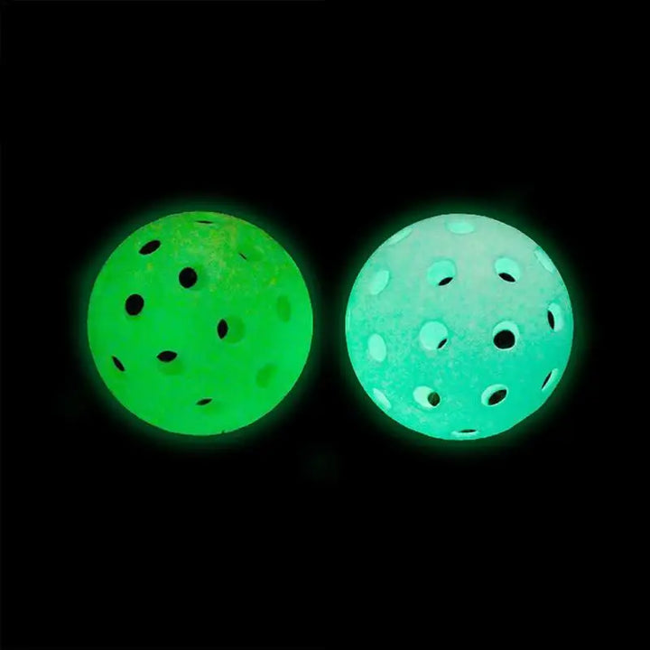 Luminous Pickleball 74MM Durable Night Light Green Ball 40 Holes Outdoor Competition Pickleball Balls Glowing in the Dark